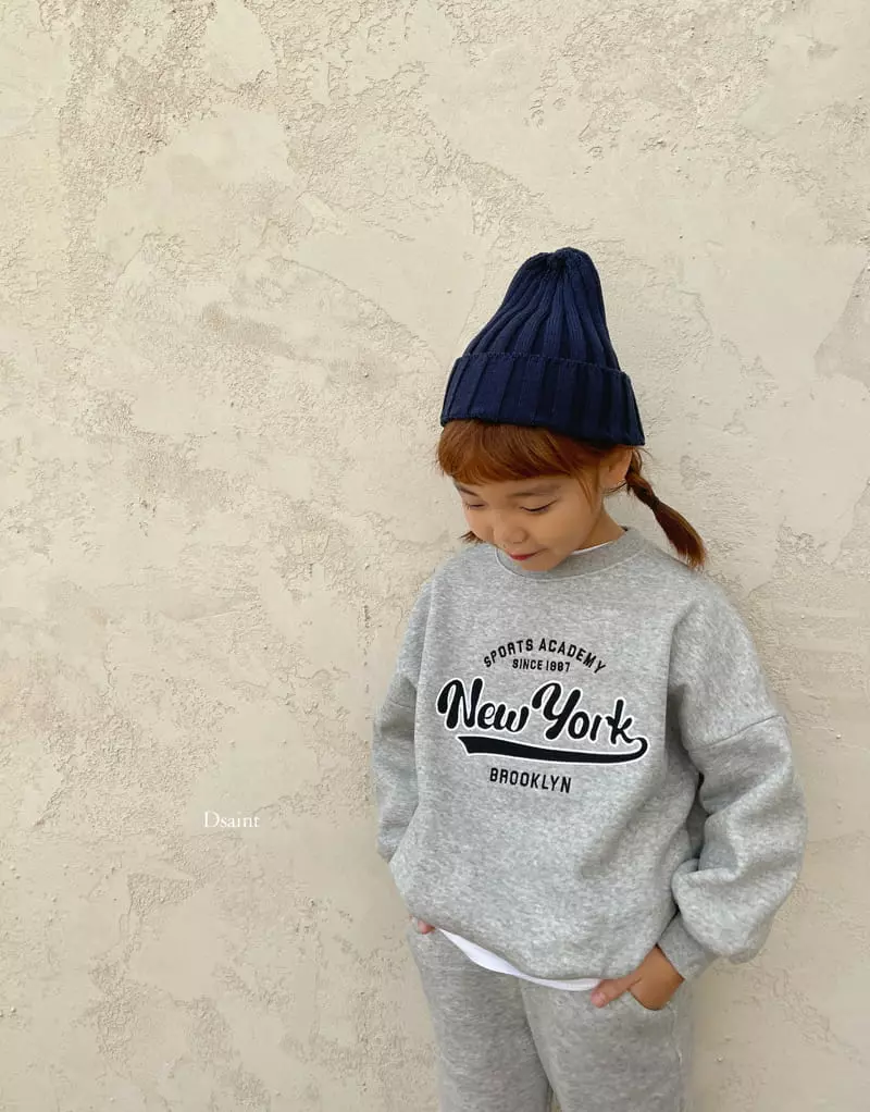Dsaint - Korean Children Fashion - #kidzfashiontrend - Academy New York Top Bottom Set - 10