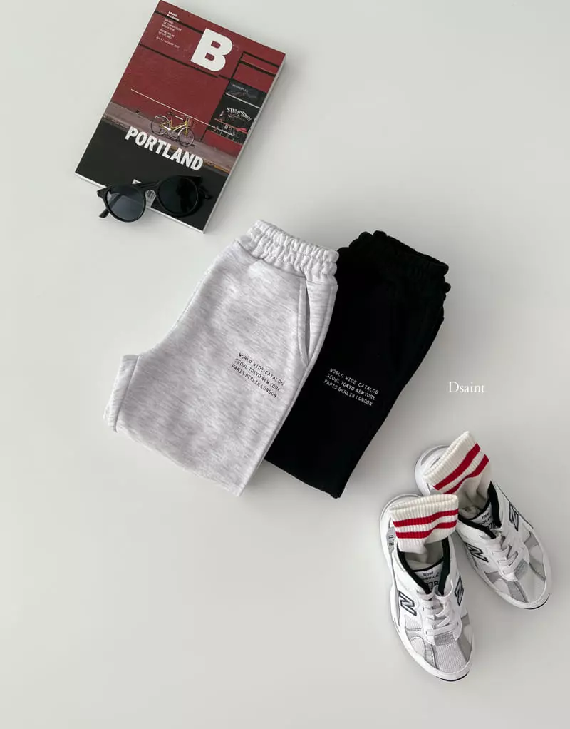Dsaint - Korean Children Fashion - #kidzfashiontrend - World Jogger Pants - 6