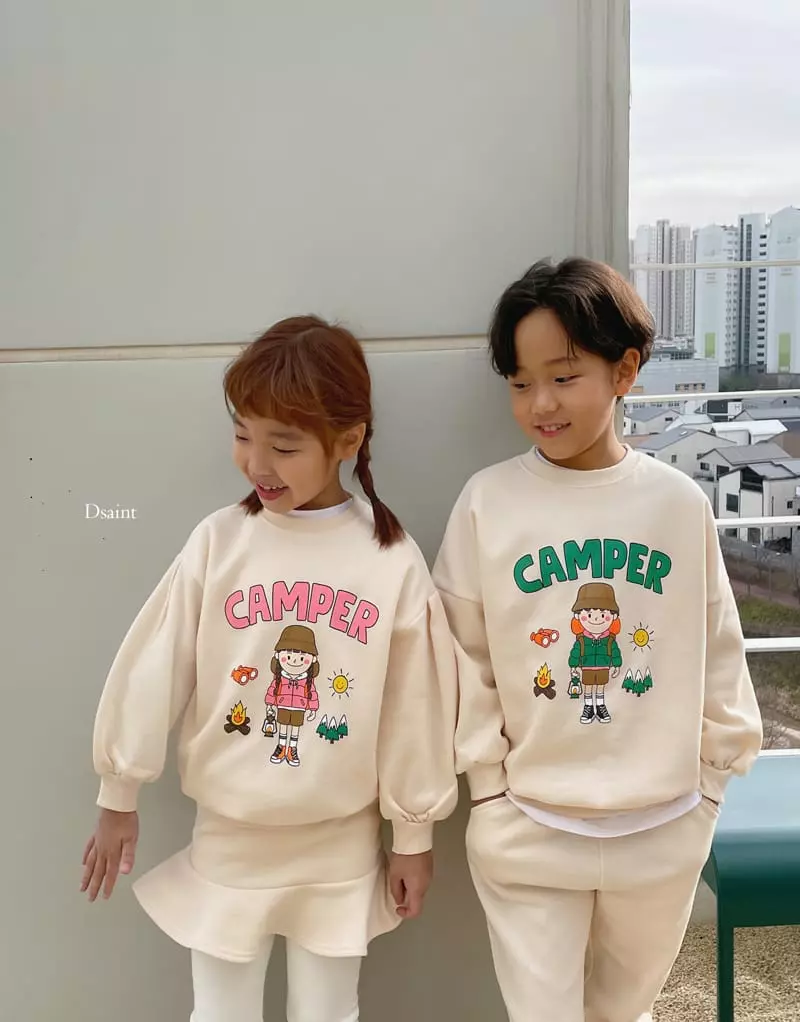Dsaint - Korean Children Fashion - #kidzfashiontrend - Camper Top Bottom Set - 10