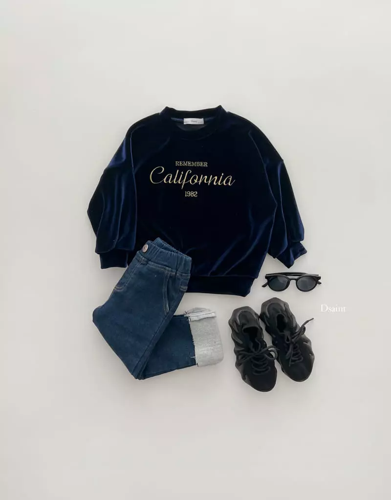 Dsaint - Korean Children Fashion - #kidzfashiontrend - California Velet Sweatshirt - 8
