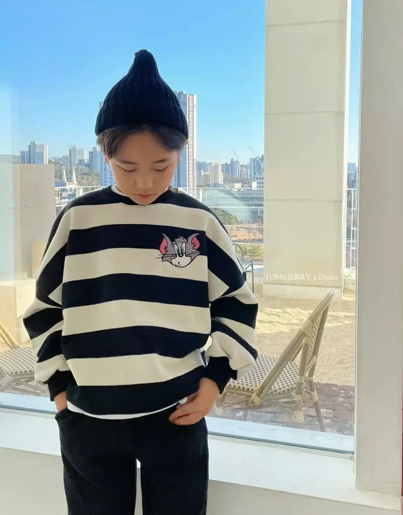 Dsaint - Korean Children Fashion - #kidzfashiontrend - Strange Stripes Sweatshirt - 7