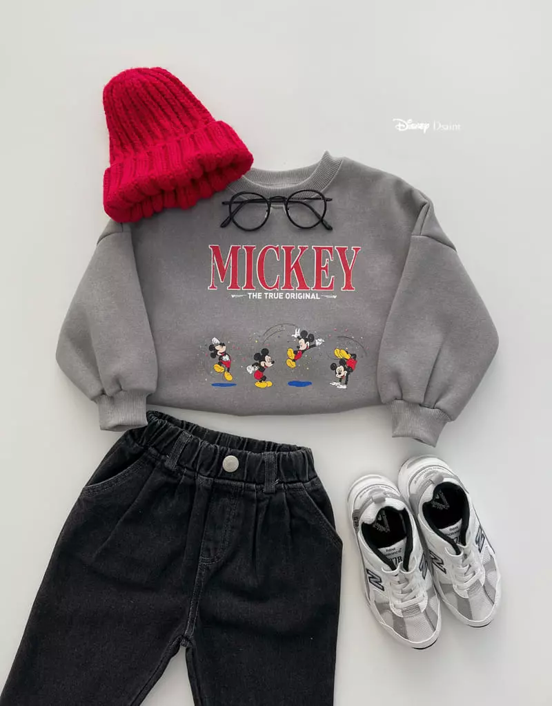 Dsaint - Korean Children Fashion - #kidzfashiontrend - Original Pigment Mickey Sweatshirt - 5