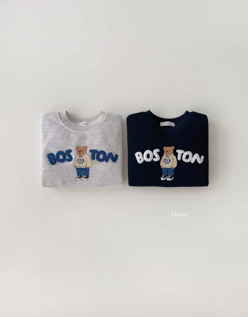 Dsaint - Korean Children Fashion - #kidzfashiontrend - Boston Bear Boucle Sweatshirt