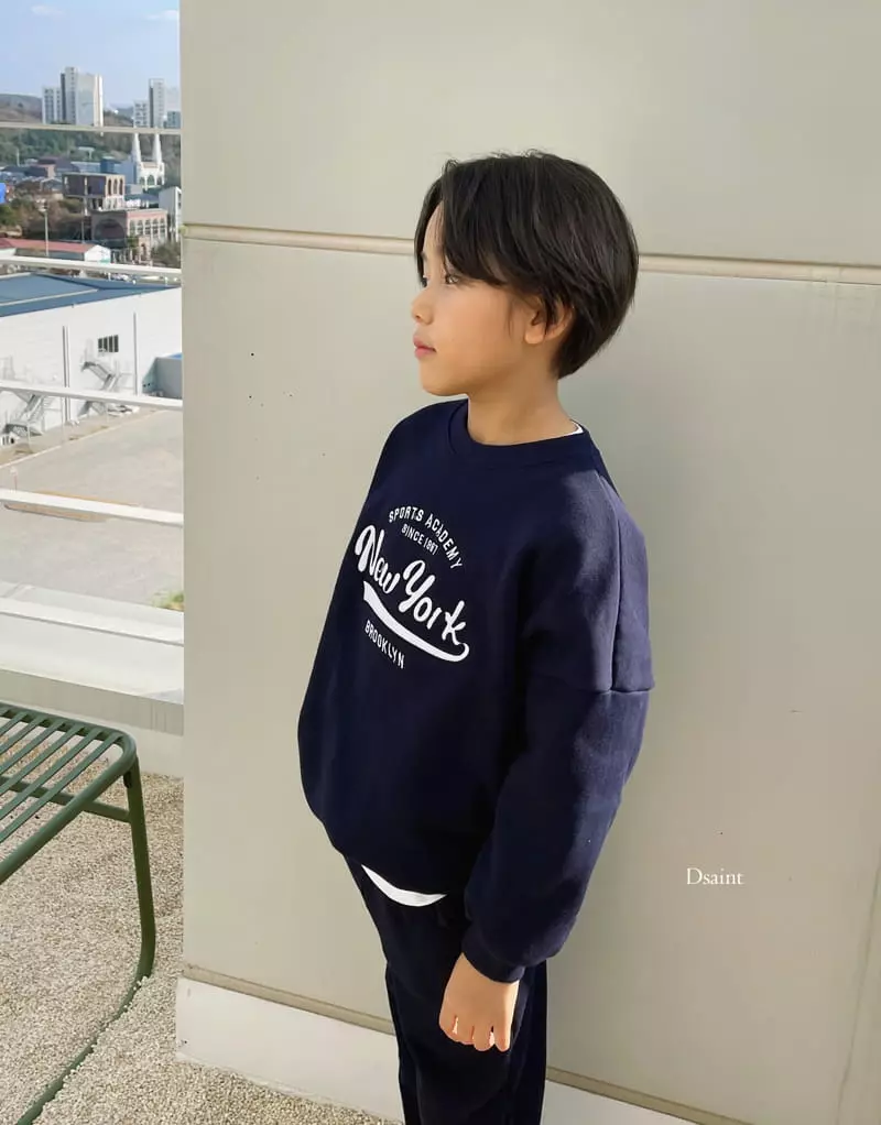 Dsaint - Korean Children Fashion - #littlefashionista - Academy New York Top Bottom Set - 12