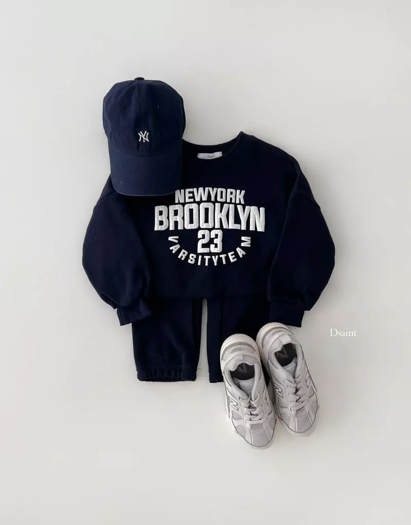Dsaint - Korean Children Fashion - #littlefashionista - Brok 23 Jogger Top Bottom Set - 7