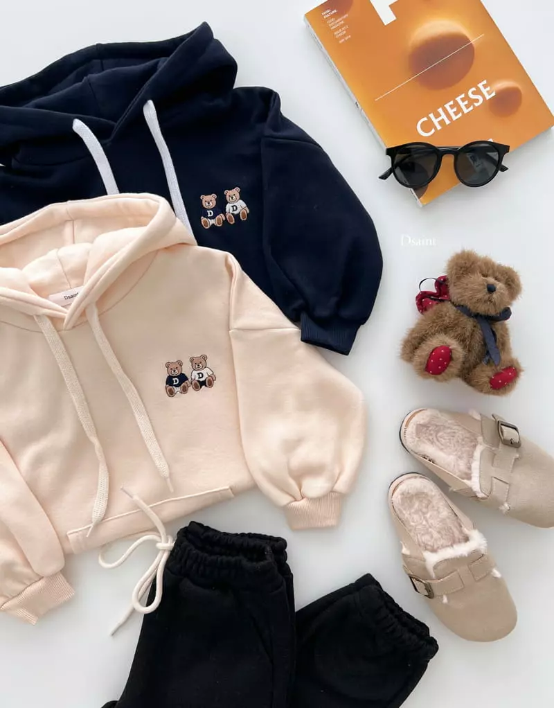 Dsaint - Korean Children Fashion - #Kfashion4kids - Two Bears Hoody - 4