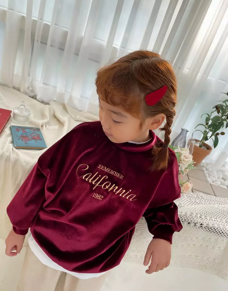 Dsaint - Korean Children Fashion - #littlefashionista - California Velet Sweatshirt - 10