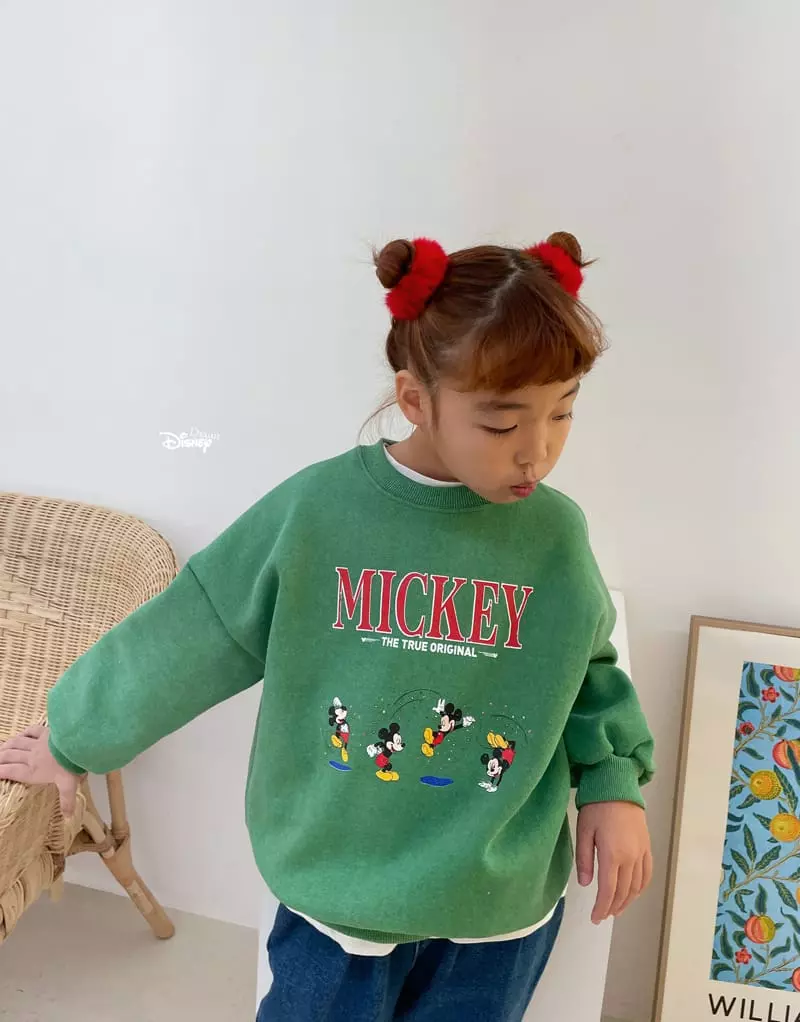 Dsaint - Korean Children Fashion - #littlefashionista - Original Pigment Mickey Sweatshirt - 7