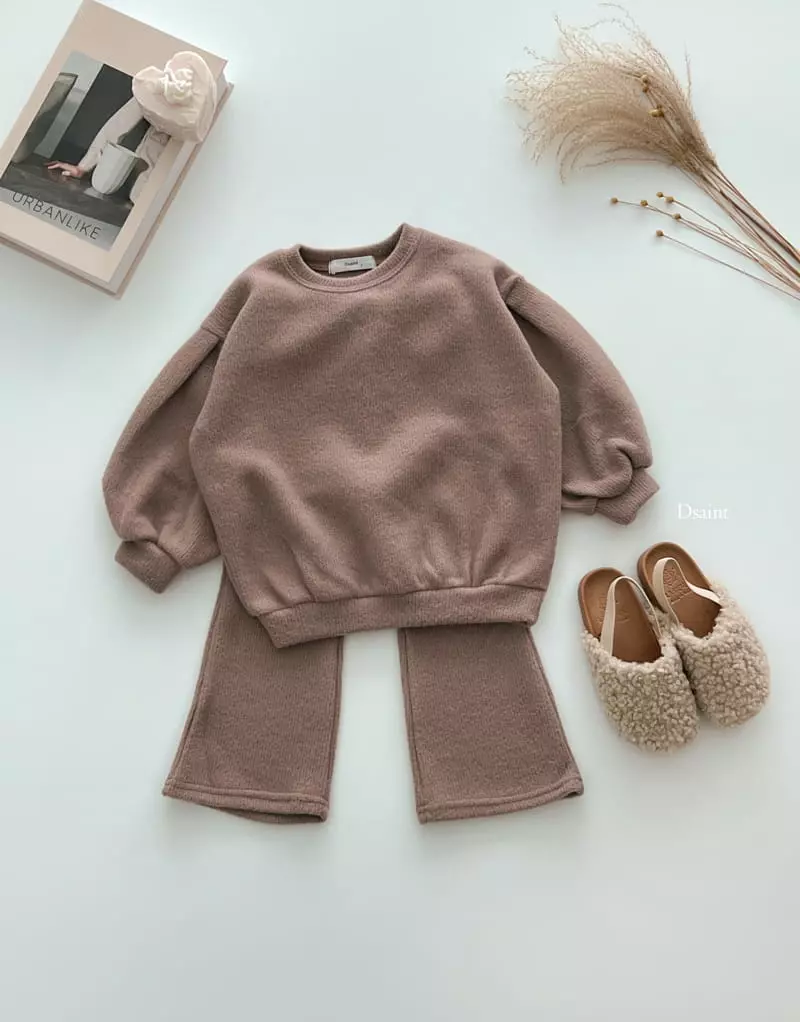 Dsaint - Korean Children Fashion - #magicofchildhood - Heart Bootscut Top Bottom Set - 9