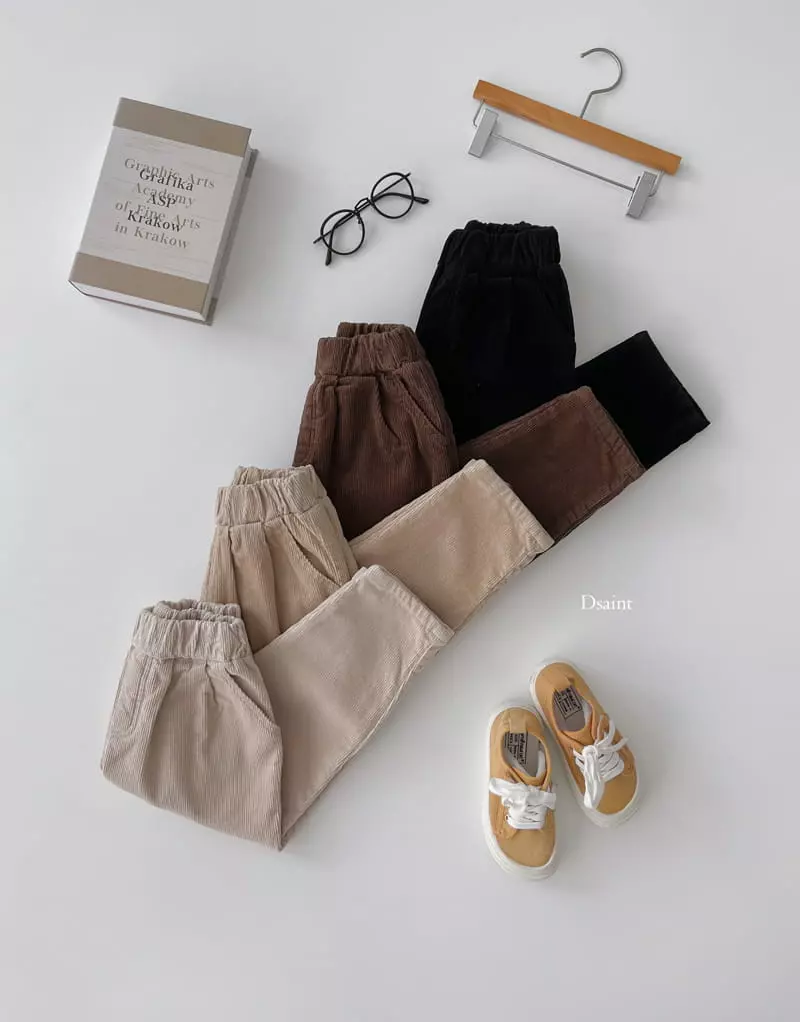 Dsaint - Korean Children Fashion - #magicofchildhood - Cozy Rib Baggy Pants - 3