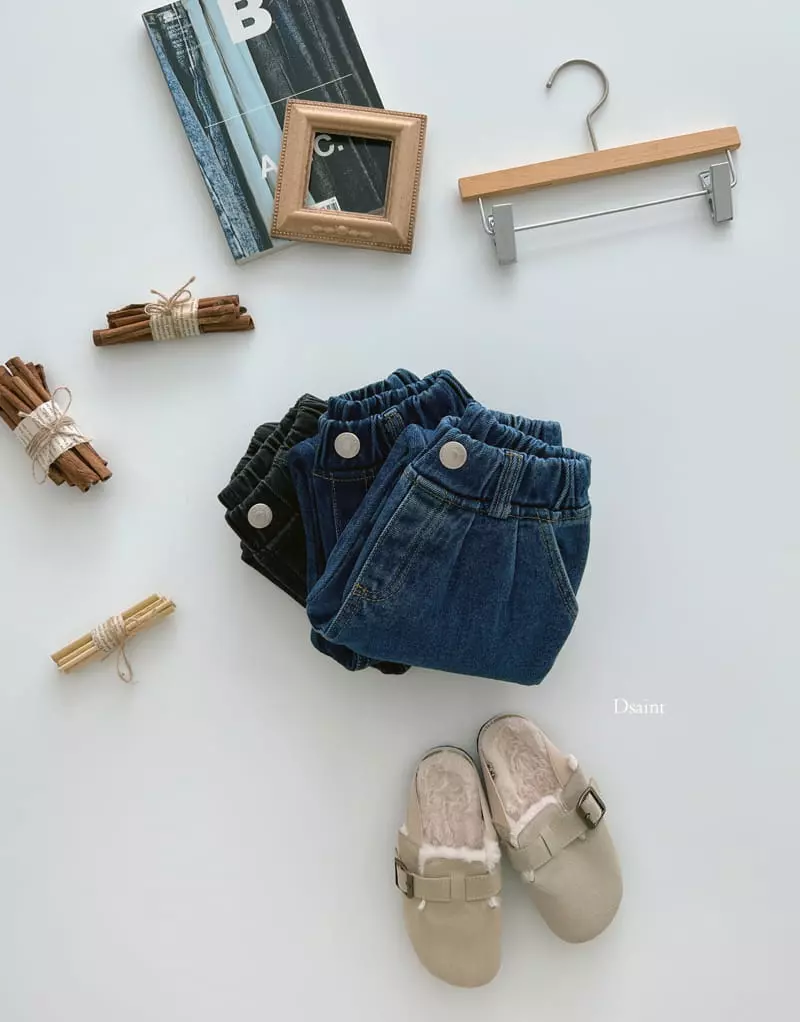 Dsaint - Korean Children Fashion - #minifashionista - Special Baggy Jeans - 3