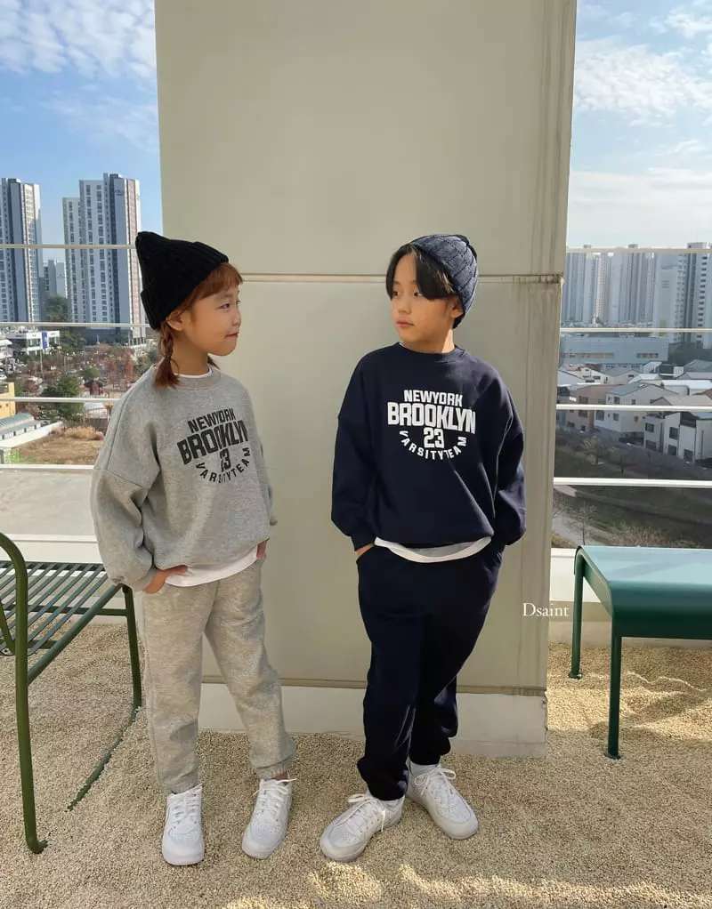 Dsaint - Korean Children Fashion - #minifashionista - Brok 23 Jogger Top Bottom Set - 9