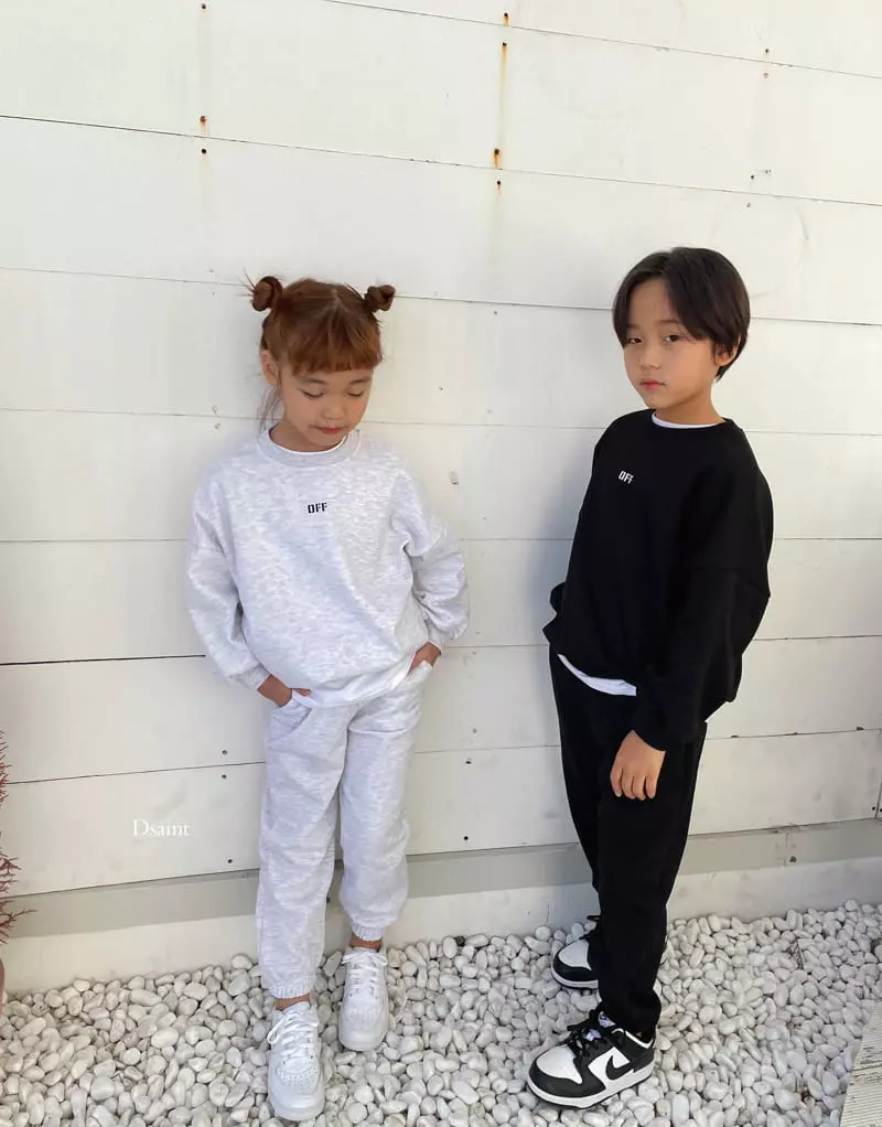 Dsaint - Korean Children Fashion - #minifashionista - Off Top Bottom Set - 8