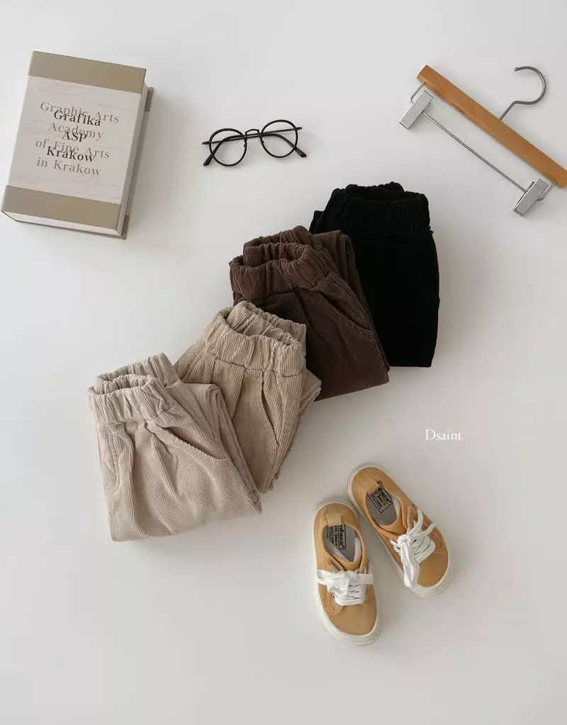 Dsaint - Korean Children Fashion - #magicofchildhood - Cozy Rib Baggy Pants - 4