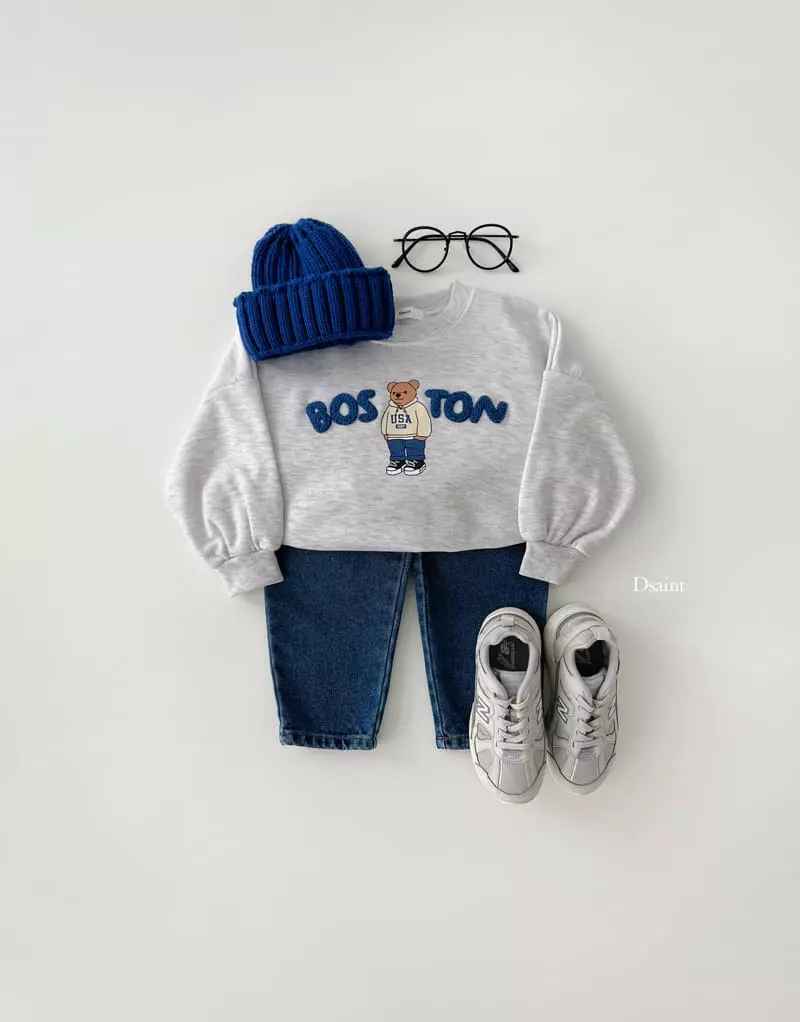 Dsaint - Korean Children Fashion - #minifashionista - Boston Bear Boucle Sweatshirt - 5