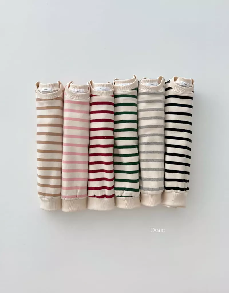 Dsaint - Korean Children Fashion - #prettylittlegirls - Rainbow Stripes Sweatshirt