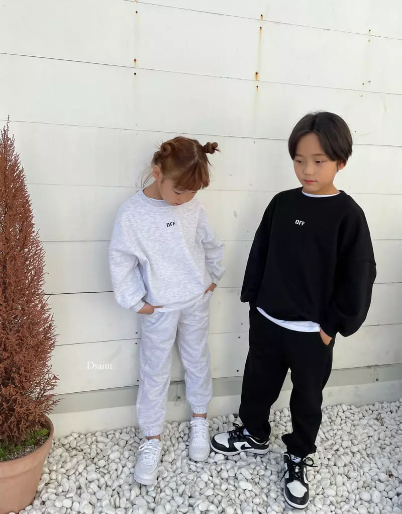 Dsaint - Korean Children Fashion - #prettylittlegirls - Off Top Bottom Set - 9