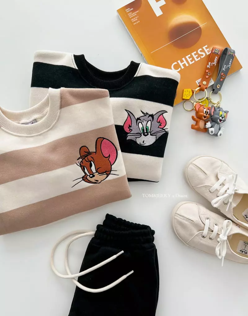 Dsaint - Korean Children Fashion - #prettylittlegirls - Strange Stripes Sweatshirt - 12