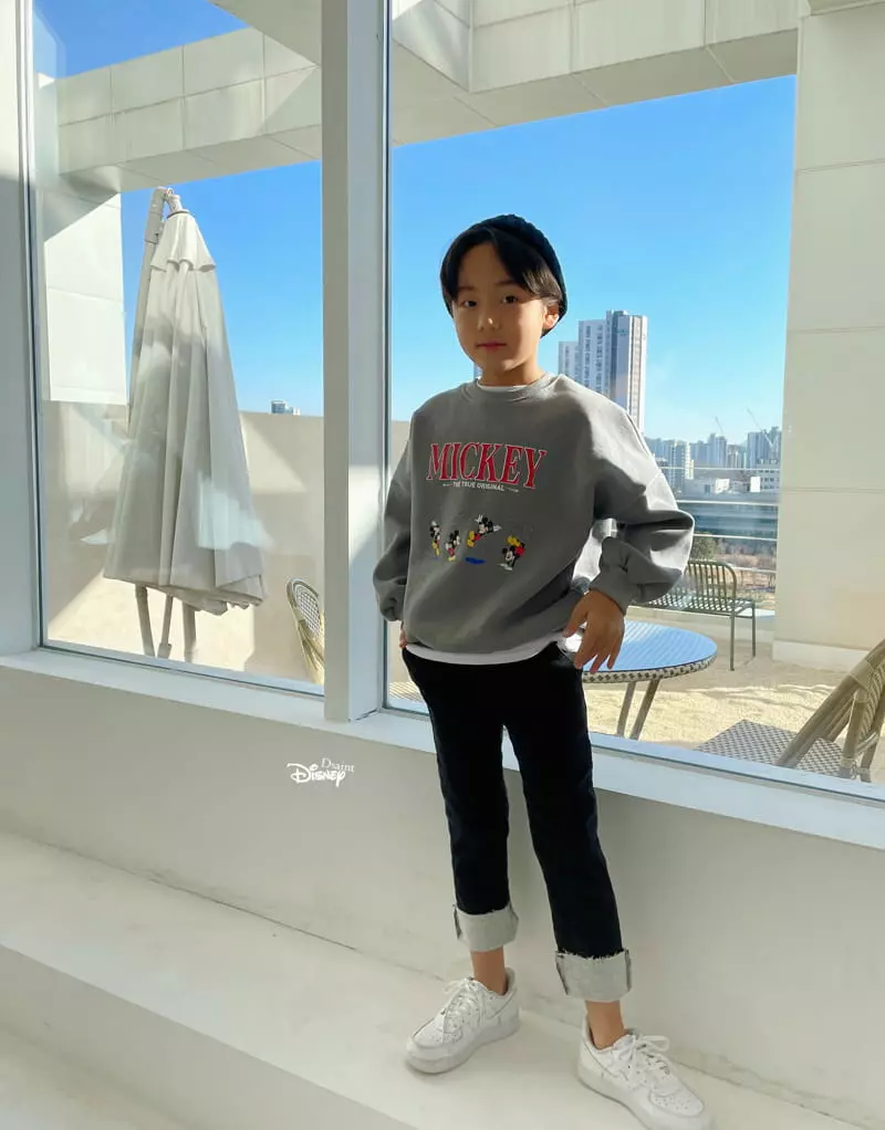 Dsaint - Korean Children Fashion - #prettylittlegirls - Original Pigment Mickey Sweatshirt - 10