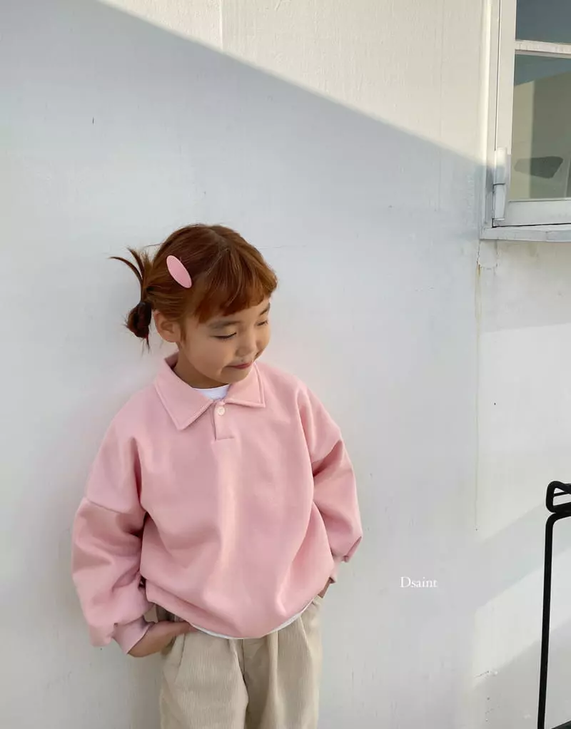 Dsaint - Korean Children Fashion - #prettylittlegirls - Simple Collar Sweatshirt - 9