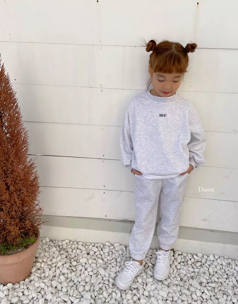 Dsaint - Korean Children Fashion - #stylishchildhood - Off Top Bottom Set - 12