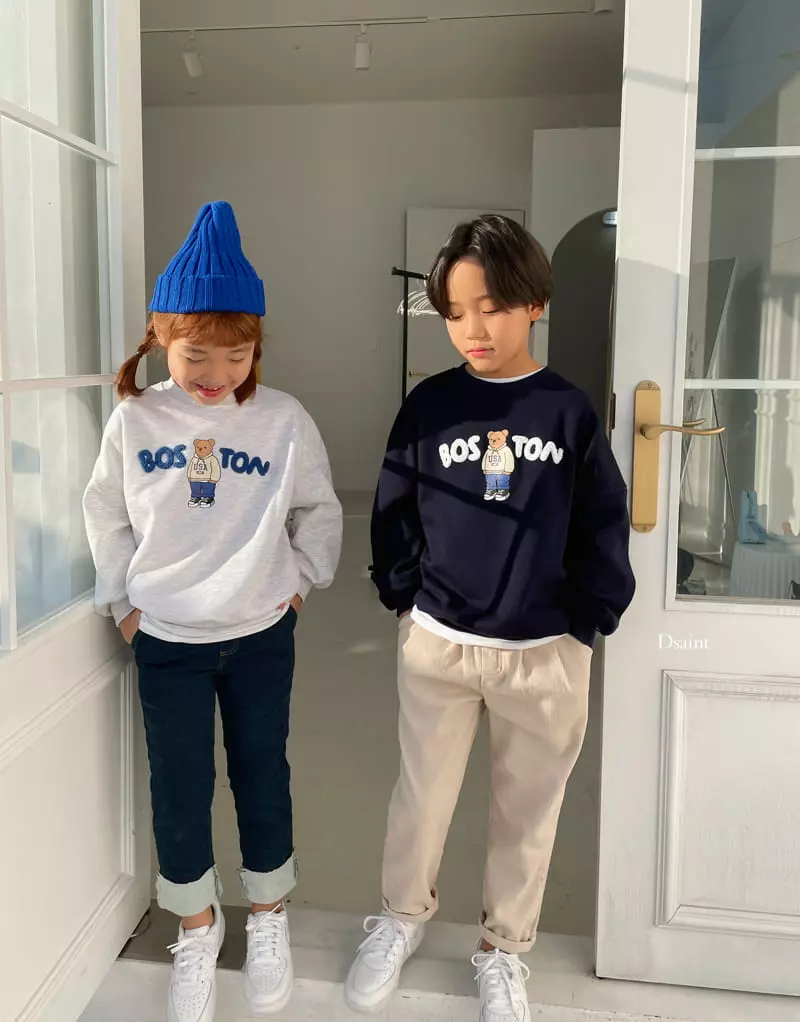 Dsaint - Korean Children Fashion - #stylishchildhood - Boston Bear Boucle Sweatshirt - 9