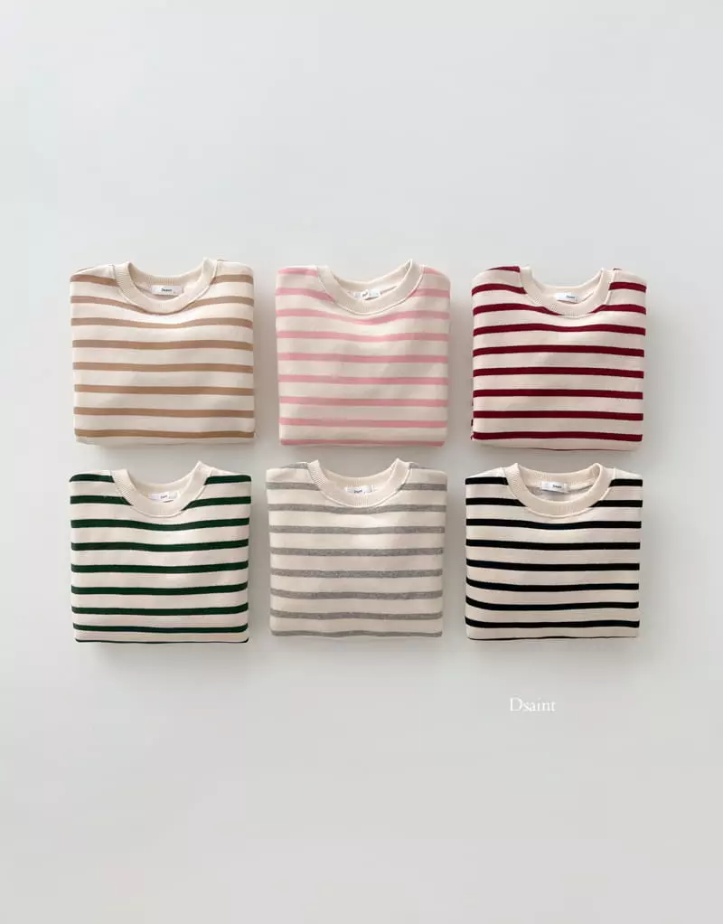 Dsaint - Korean Children Fashion - #todddlerfashion - Rainbow Stripes Sweatshirt - 2