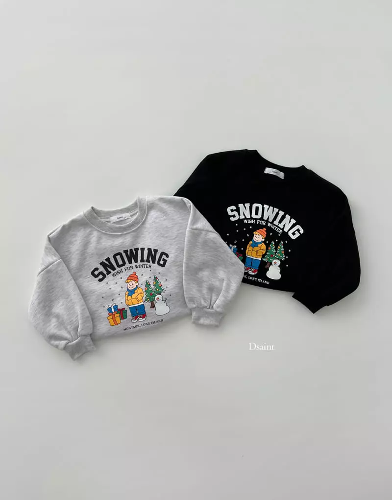 Dsaint - Korean Children Fashion - #todddlerfashion - Snowing Sweatshirt