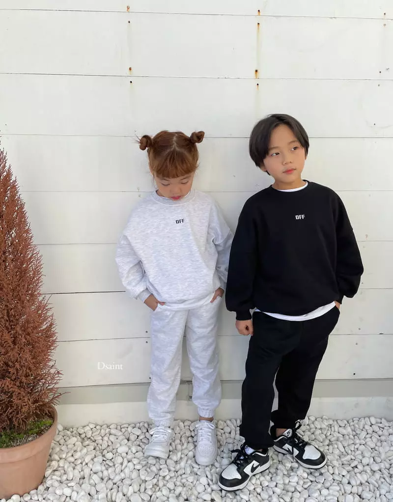 Dsaint - Korean Children Fashion - #todddlerfashion - Off Top Bottom Set - 10