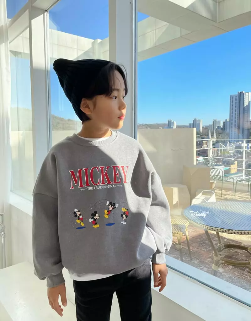 Dsaint - Korean Children Fashion - #todddlerfashion - Original Pigment Mickey Sweatshirt - 11
