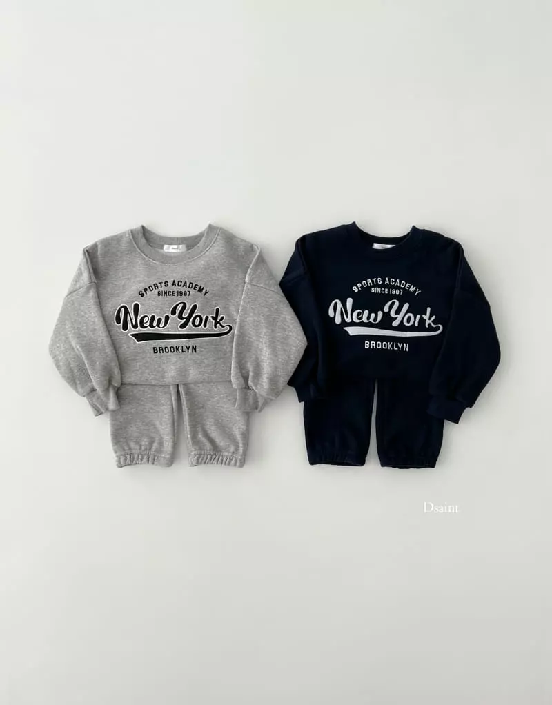 Dsaint - Korean Children Fashion - #toddlerclothing - Academy New York Top Bottom Set