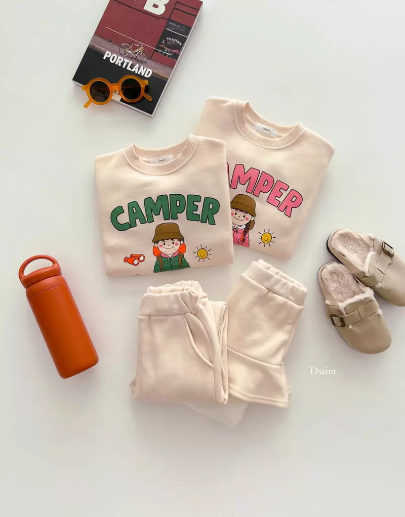 Dsaint - Korean Children Fashion - #toddlerclothing - Camper Top Bottom Set