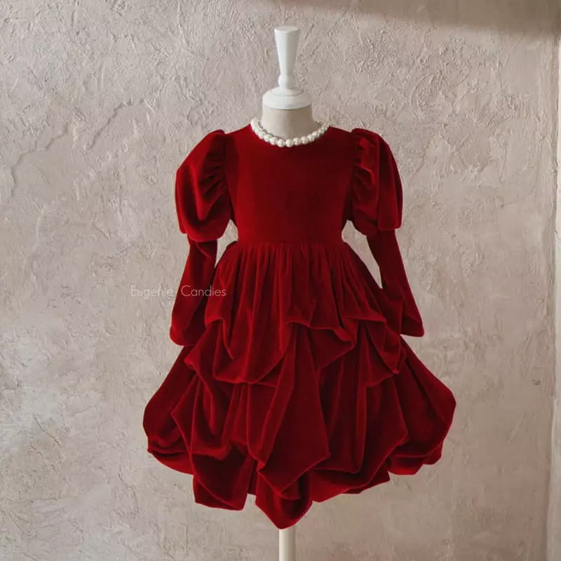 Eugenie Candies - Korean Children Fashion - #prettylittlegirls - Red Queen One-piece - 6