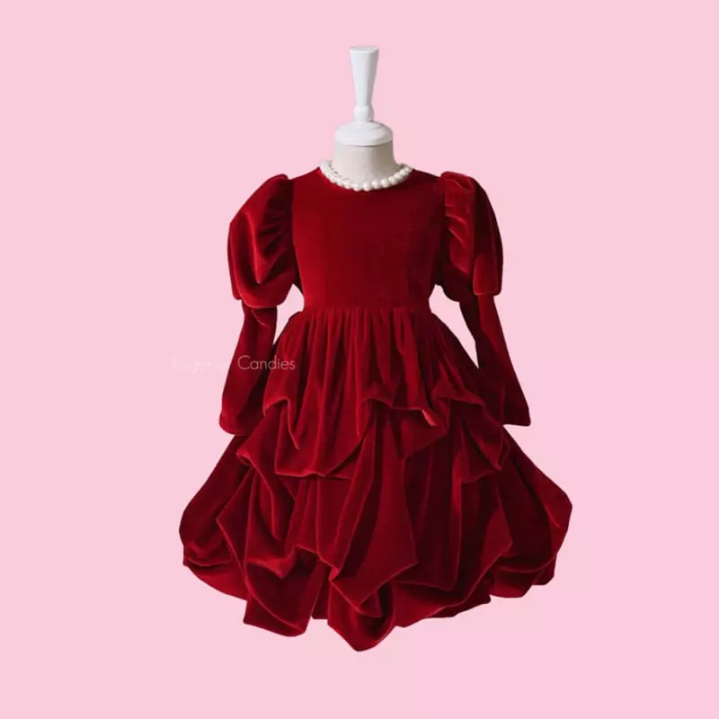 Eugenie Candies - Korean Children Fashion - #stylishchildhood - Red Queen One-piece - 9
