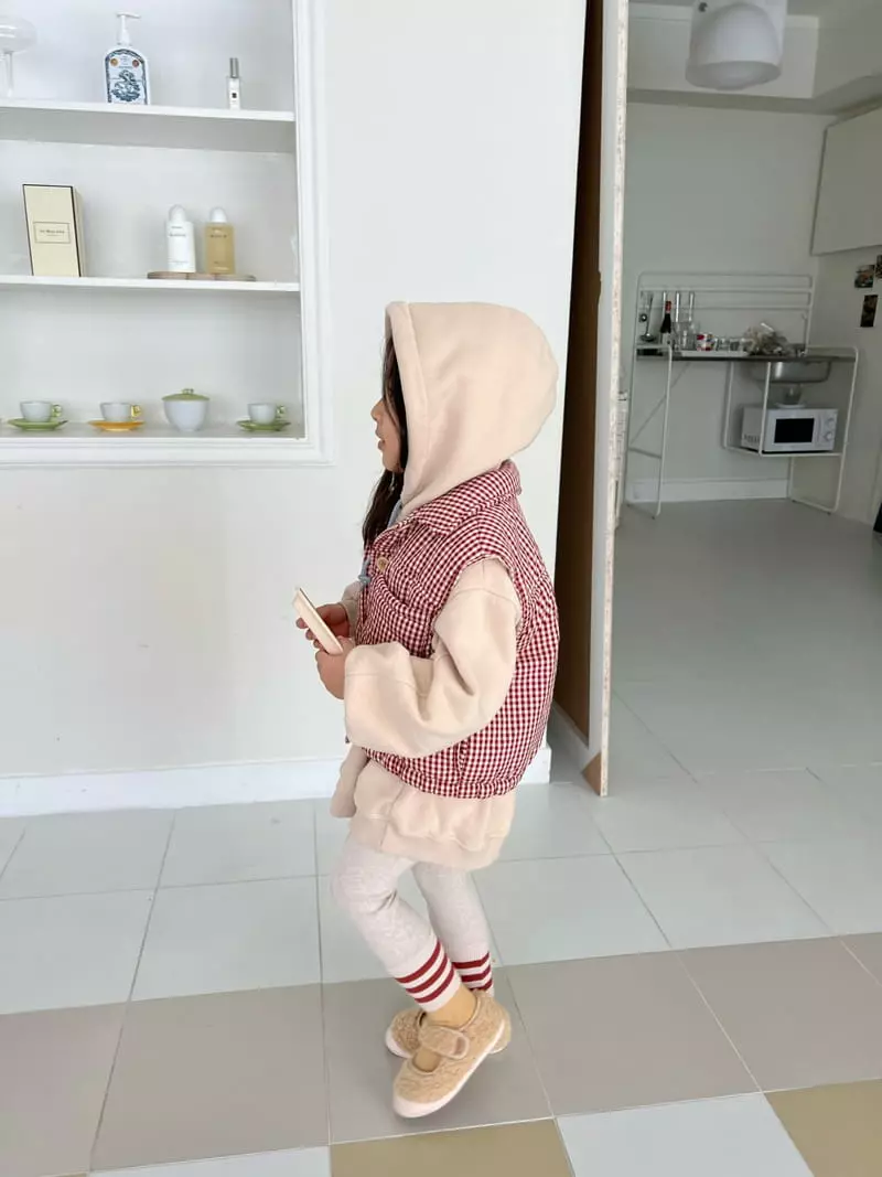 Fine Studio - Korean Children Fashion - #stylishchildhood - Enpy Check Padding Jacket - 4