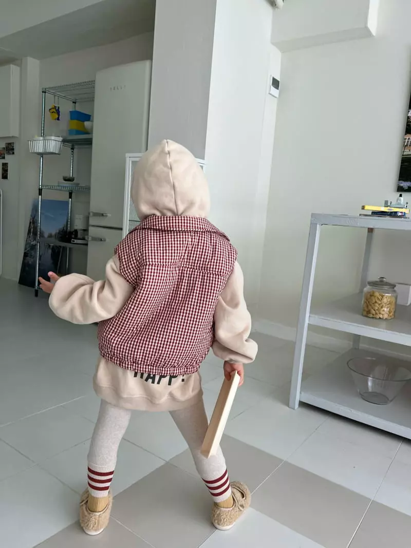 Fine Studio - Korean Children Fashion - #childrensboutique - Enpy Check Padding Jacket - 5