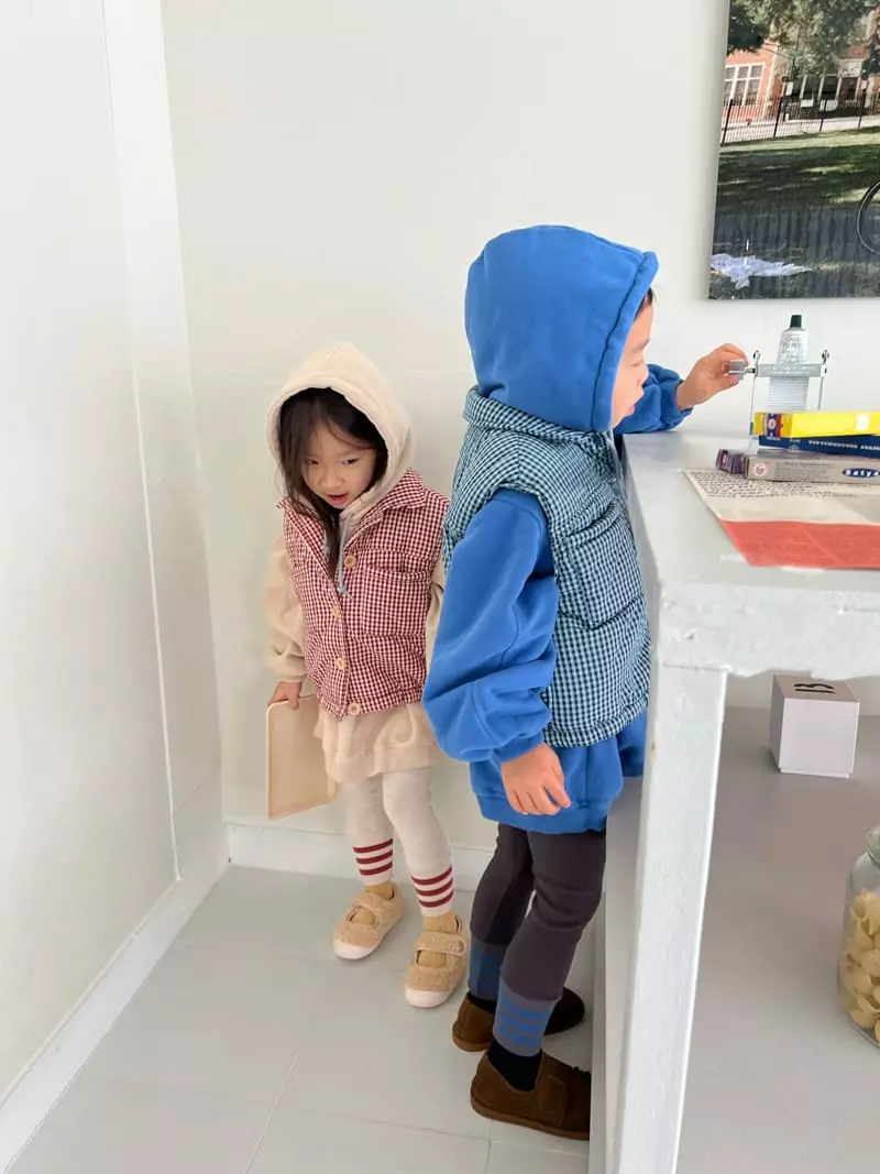 Fine Studio - Korean Children Fashion - #fashionkids - Enpy Check Padding Jacket - 8
