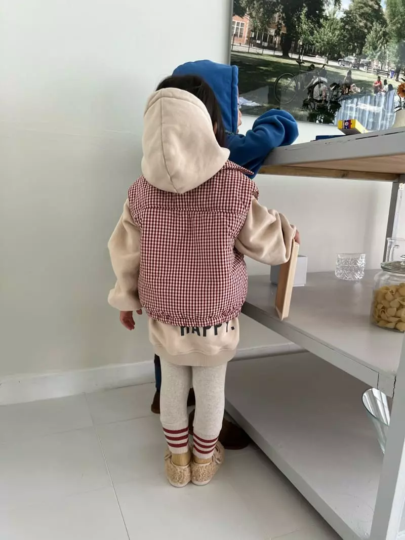 Fine Studio - Korean Children Fashion - #kidzfashiontrend - Enpy Check Padding Jacket - 11