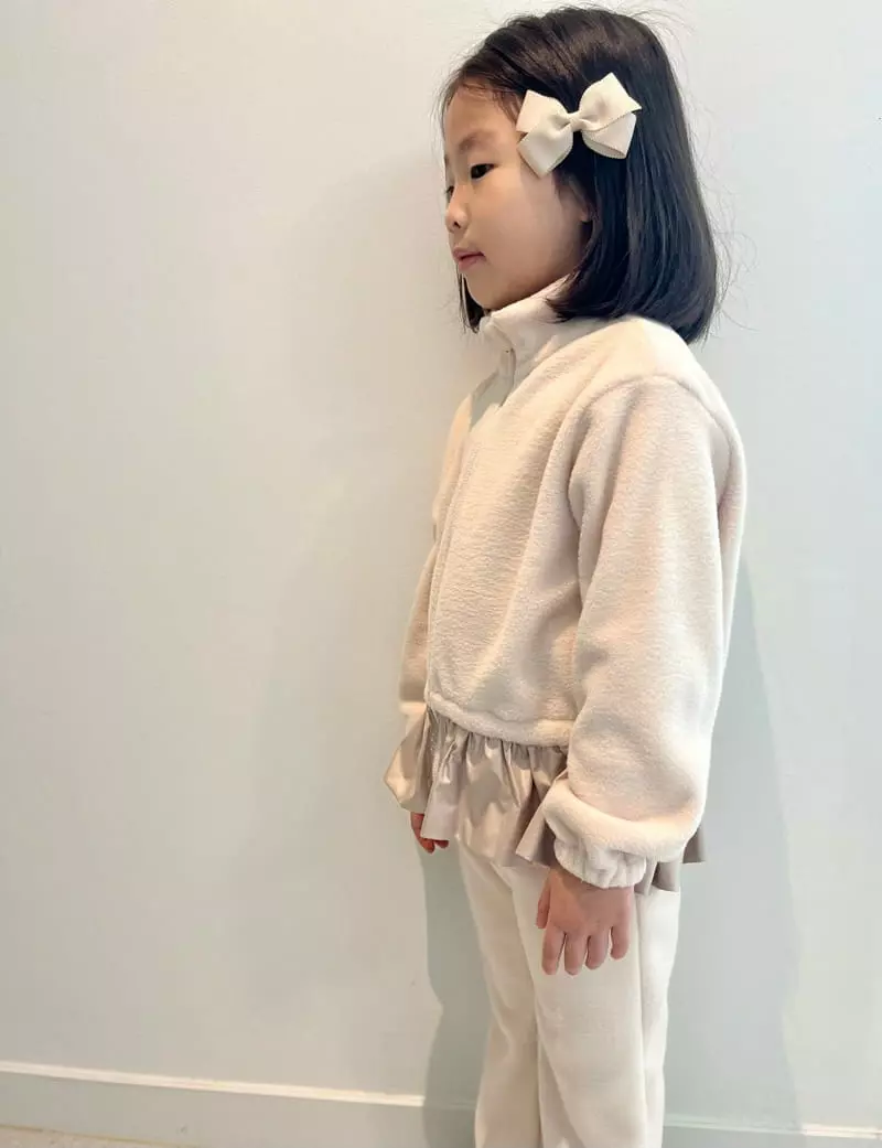 Franc Franc - Korean Children Fashion - #Kfashion4kids - Fleece Jumper Top Bottom Set - 9