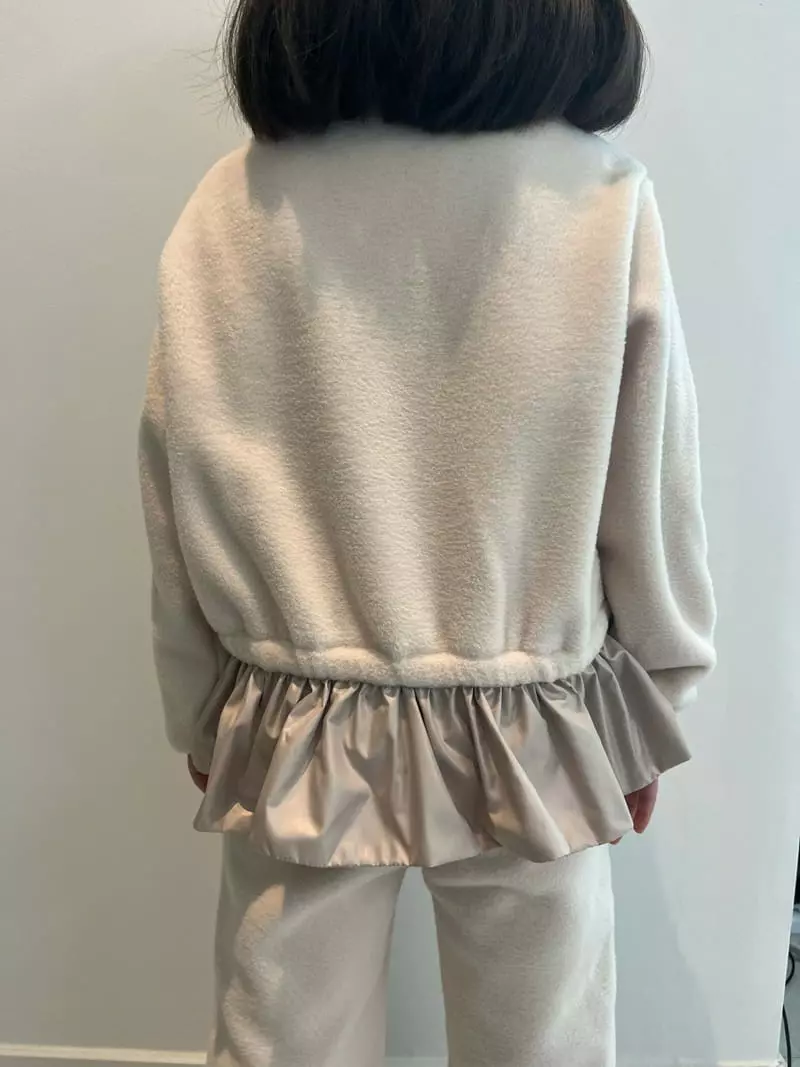 Franc Franc - Korean Children Fashion - #littlefashionista - Fleece Jumper Top Bottom Set - 10