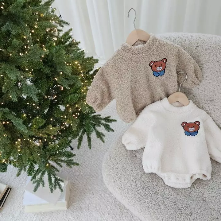 From J - Korean Baby Fashion - #babyboutiqueclothing - Bear Patch Bodysuit - 9