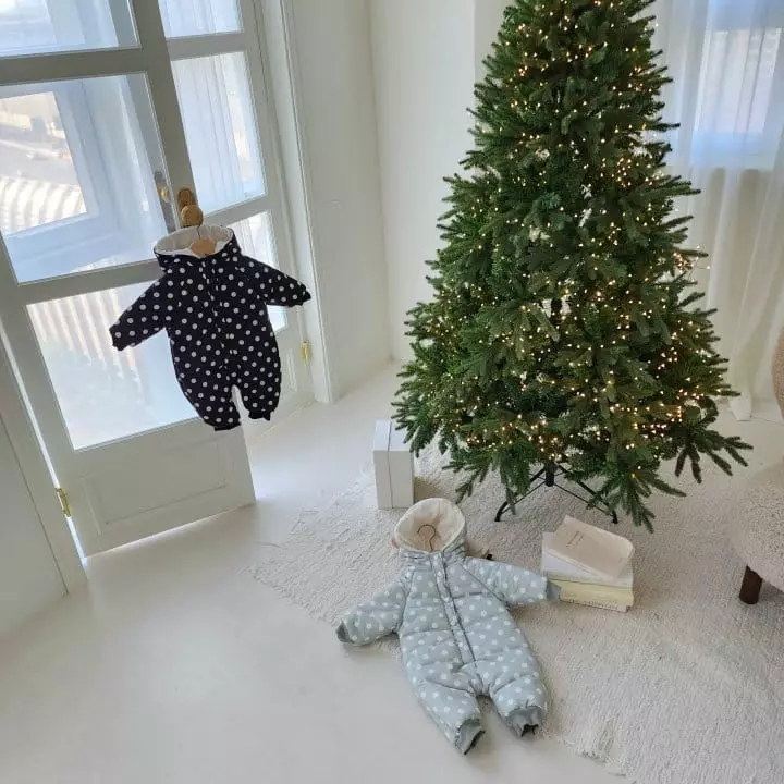 From J - Korean Baby Fashion - #babyboutiqueclothing - Dot Padding Bodysuit - 11