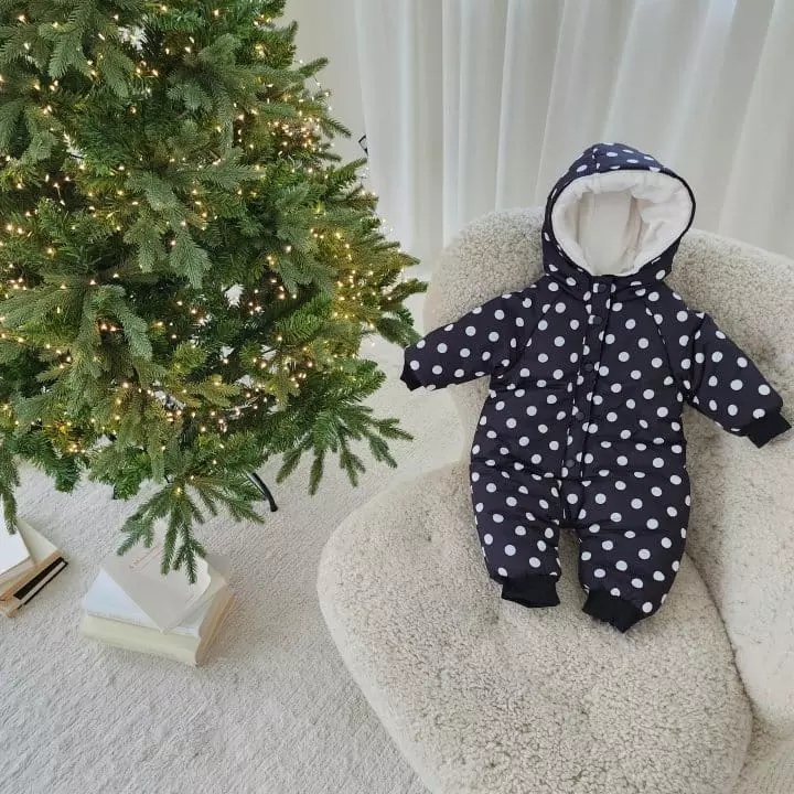 From J - Korean Baby Fashion - #babylifestyle - Dot Padding Bodysuit