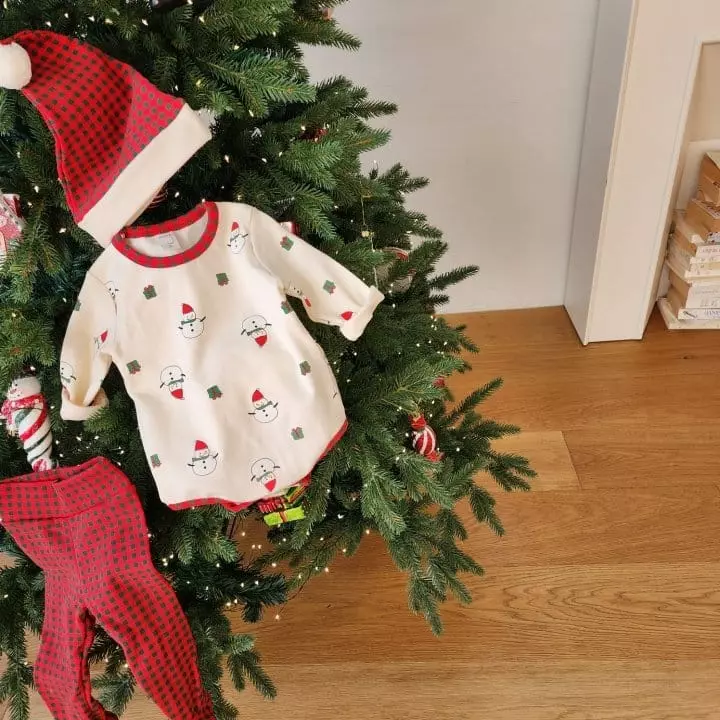 From J - Korean Baby Fashion - #babyootd - Christmas Bodysuit - 6