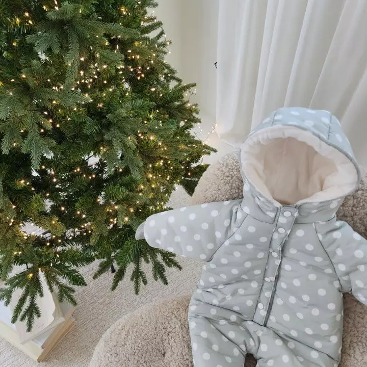From J - Korean Baby Fashion - #babyootd - Dot Padding Bodysuit - 4