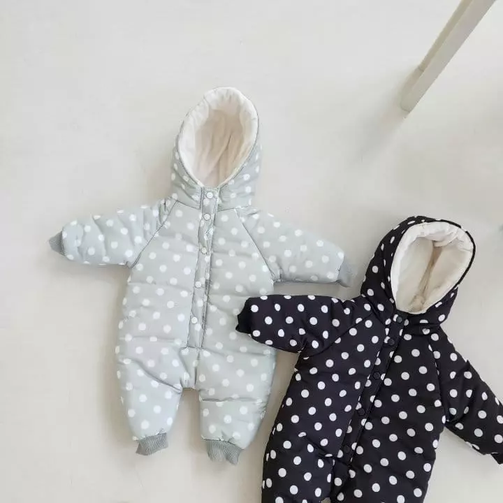From J - Korean Baby Fashion - #babywear - Dot Padding Bodysuit - 6