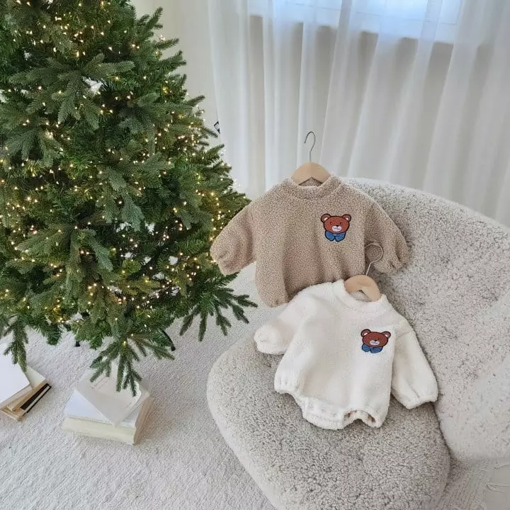 From J - Korean Baby Fashion - #smilingbaby - Bear Patch Bodysuit - 7