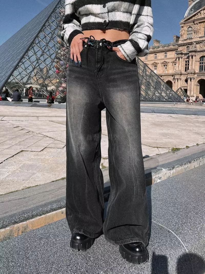 Gateless - Korean Women Fashion - #momslook - Pin Washing Jeans - 2