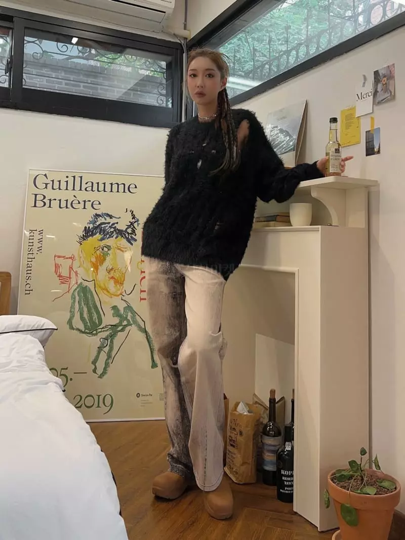 Gateless - Korean Women Fashion - #momslook - Fress Whole Knit Tee - 10