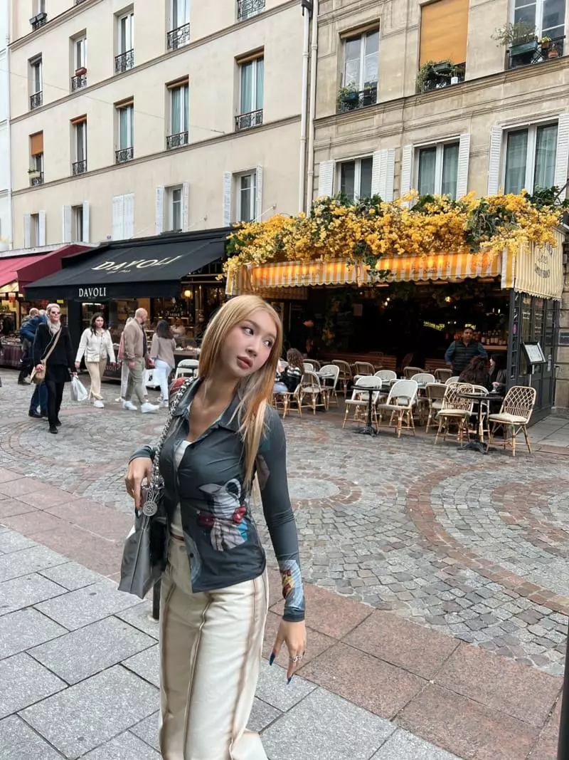 Gateless - Korean Women Fashion - #momslook - Ubje Collar Tee - 5